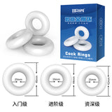 Adamantine Triple Penis Ring Set – TPE Delay Ejaculation & Stamina Enhancer for Men