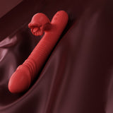 Roll, Press, Tease! Charm Red Mouth Vibrator with Dual Controls & Luxurious Silicone Feel