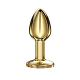 Fox Tail Gold-Plated Metal Anal Plug – White Faux Fur Tail, Erotic Accessory for Couples