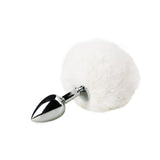 Elegant Metal Anal Plug with Plush Tail — Adult Sensory Toy