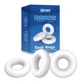 3 - Piece Silicone Cock Ring Set – Soft, Stretchy, Body - Safe Design – TPE Delay Ejaculation & Stamina Enhancer for Men