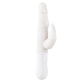 Luxurious Ivory Rotating Rabbit Vibrator – Dual Stimulation with Rotating Beads & Vibrating Rabbit Ears