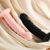 Touch & Tease Silicone Manual Massager – Black