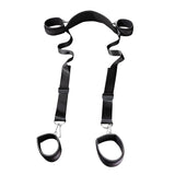 Adjustable Split-Leg Bondage Strap Set with Neck and Limb Restraints – Soft EVA Padding for Comfort
