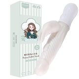 Luxurious Ivory Rotating Rabbit Vibrator – Dual Stimulation with Rotating Beads & Vibrating Rabbit Ears