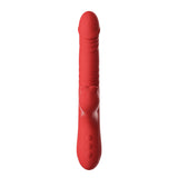 Roll, Press, Tease! Charm Red Mouth Vibrator with Dual Controls & Luxurious Silicone Feel