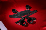 Adjustable Split-Leg Bondage Strap Set with Neck and Limb Restraints – Soft EVA Padding for Comfort