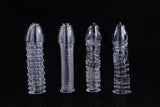 Set of 4 Reusable Textured Sleeves — Fish Scale, King, Wave & Hero Styles