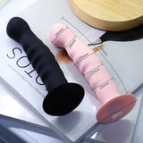 Touch & Tease Silicone Manual Massager – Black