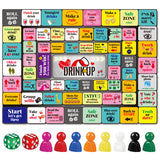 Adult Party Drinking Game – Dice, Board, and Play Pieces with 50+ Fun Challenges