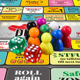 Adult Party Drinking Game – Dice, Board, and Play Pieces with 50+ Fun Challenges