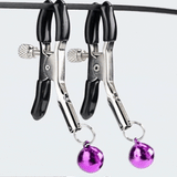 Adjustable Nipple Clamps with Bells – BDSM Play for Couples | Love Fever