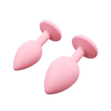 Ankni Soft Pink Silicone Butt Plug Set – Elegant Beginner-Friendly Anal Toy – 3.4 cm | Love Fever