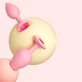 Ankni Soft Pink Silicone Butt Plug Set – Elegant Beginner-Friendly Anal Toy – 3.4 cm | Love Fever