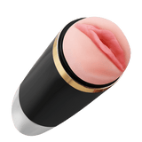 God of War – Rechargeable Vibrating Male Masturbator Cup – Realistic TPE Sleeve, 7 Vibration Modes | Love Fever