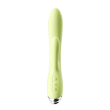 Green Dual-Motor Vibrator – G-Spot & Clit Stimulator & Long-Lasting Rechargeable Power | Love Fever