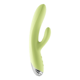 Green Dual-Motor Vibrator – G-Spot & Clit Stimulator & Long-Lasting Rechargeable Power | Love Fever