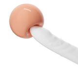 Moonlight White Vibrator – Elegant Dual-Action Pleasure with Suction & Bead Motion | Love Fever
