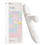 Moonlight White Vibrator – Elegant Dual-Action Pleasure with Suction & Bead Motion | Love Fever
