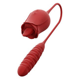 Rose Bud Pulse Vibrator – Dual Motor Toy with Licking & Pulsing Modes | Love Fever