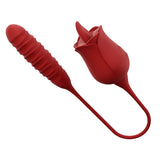 Rose Bud Pulse Vibrator – Dual Motor Toy with Licking & Pulsing Modes | Love Fever