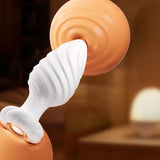 Spiral-Twist Anal Plug with Vibration & Heat – App-Controlled, 10 Modes, Rechargeable | Love Fever
